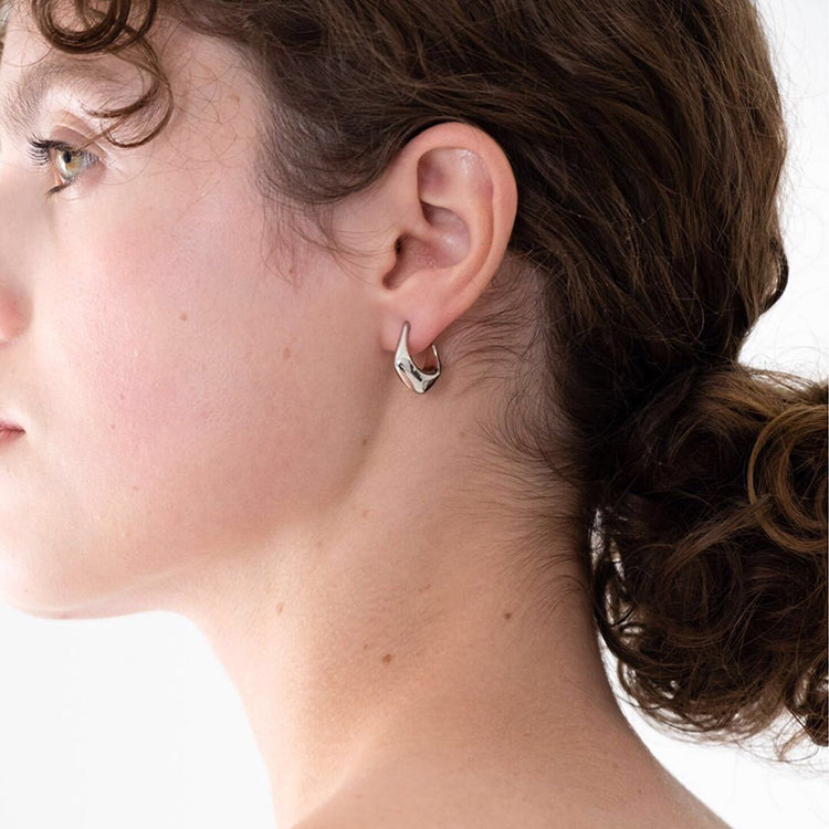 Curved Hoop Earrings