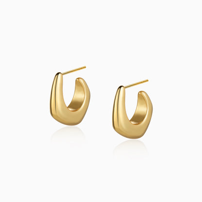 Curved Hoop Earrings
