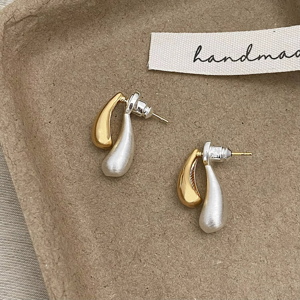 Gold & Silver Two-Tone Earrings