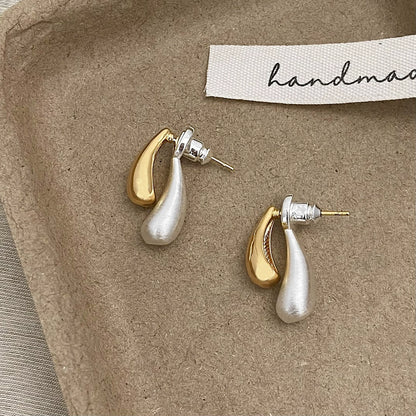 Gold & Silver Two-Tone Earrings
