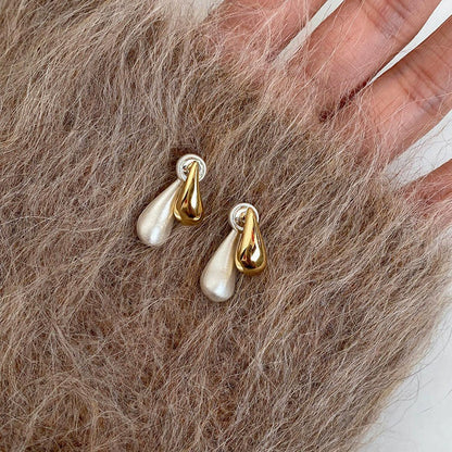 Gold & Silver Two-Tone Earrings