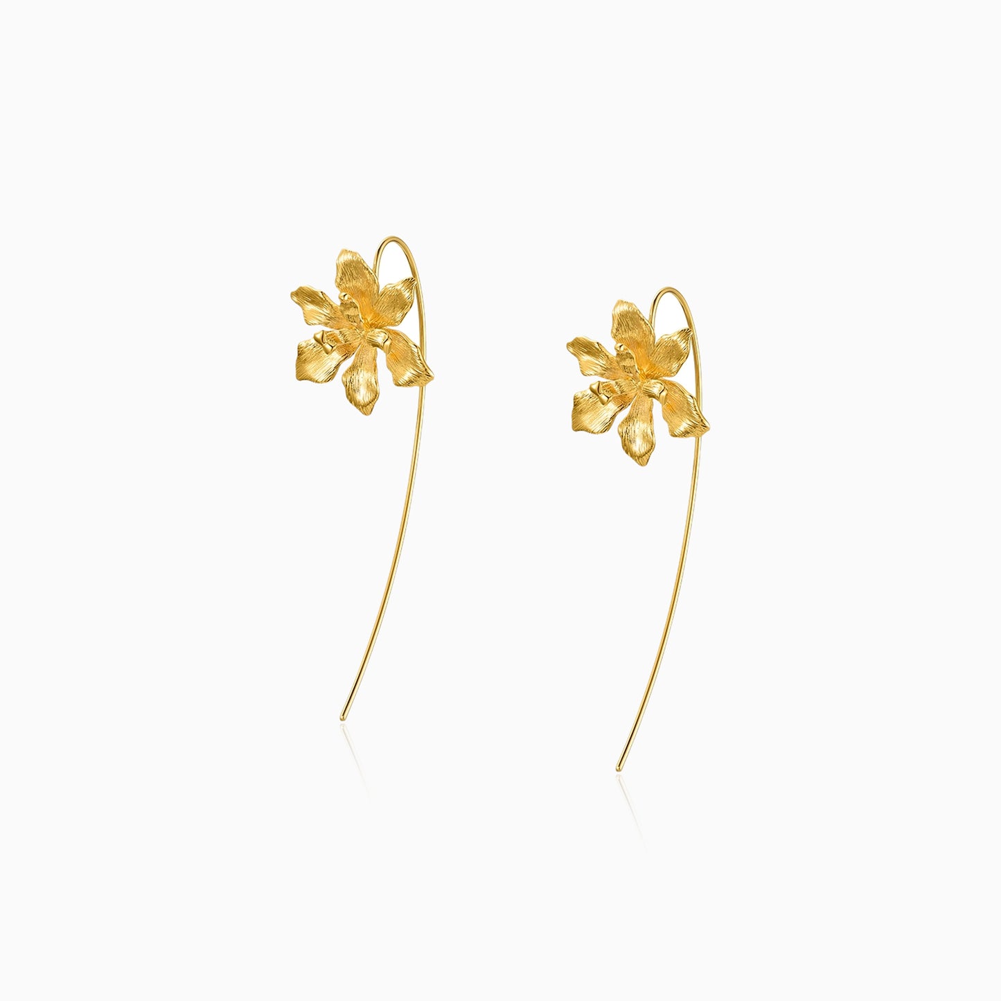 Iris Floral Earrings