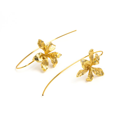 Iris Floral Earrings