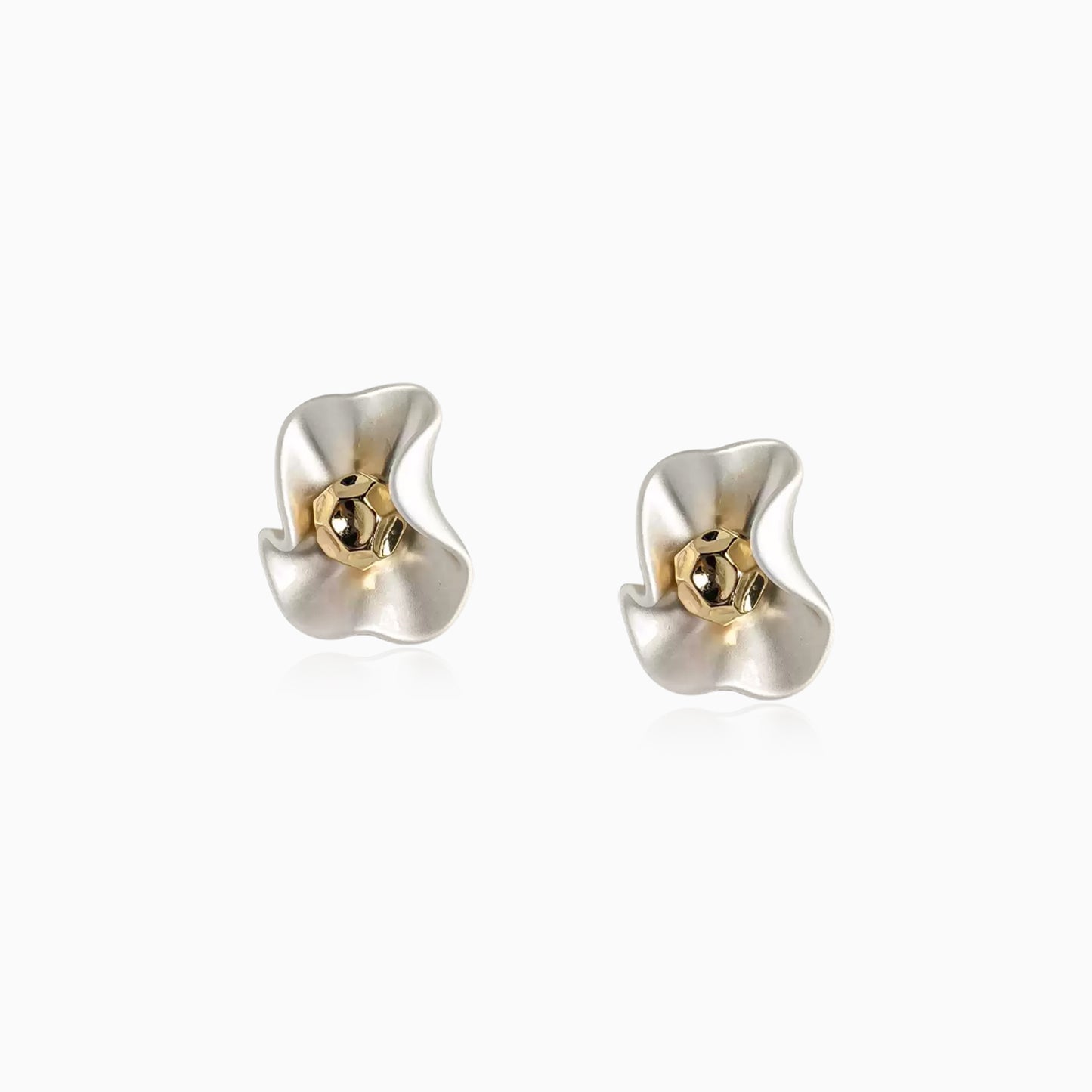Blooming Wave Stud Earrings