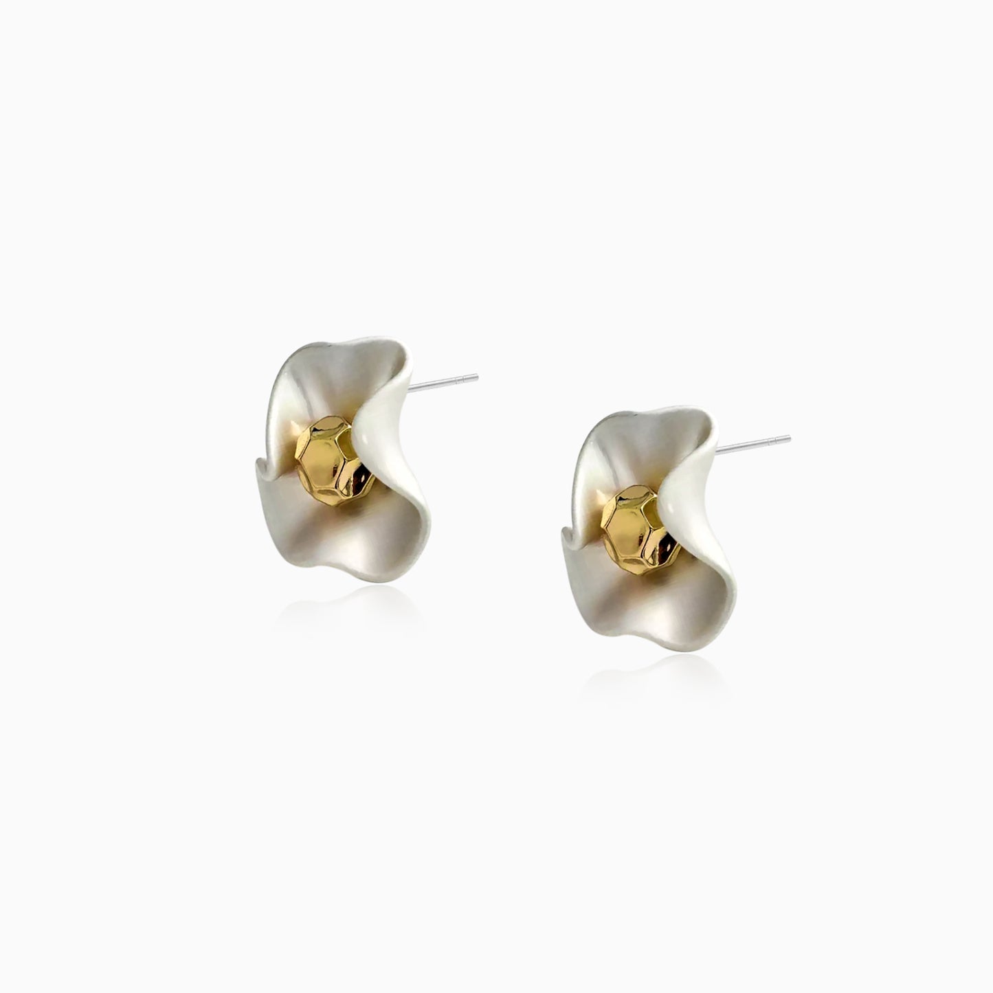 Blooming Wave Stud Earrings
