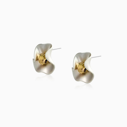 Blooming Wave Stud Earrings