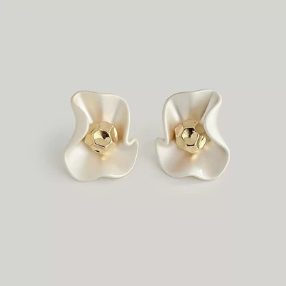 Blooming Wave Stud Earrings