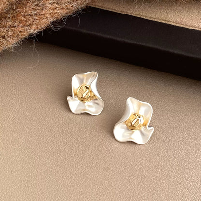 Blooming Wave Stud Earrings