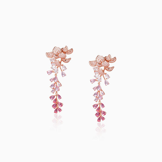 Ombre Petal Cascade Earrings