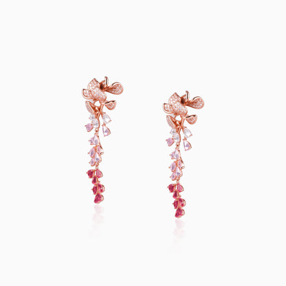 Ombre Petal Cascade Earrings
