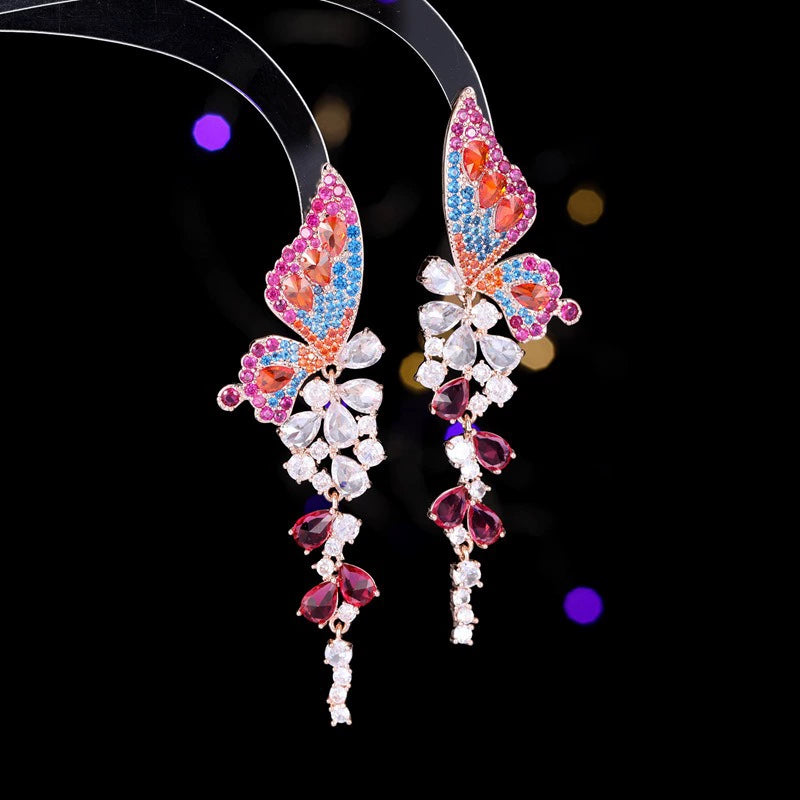 Ombre Butterfly Aurora Earrings
