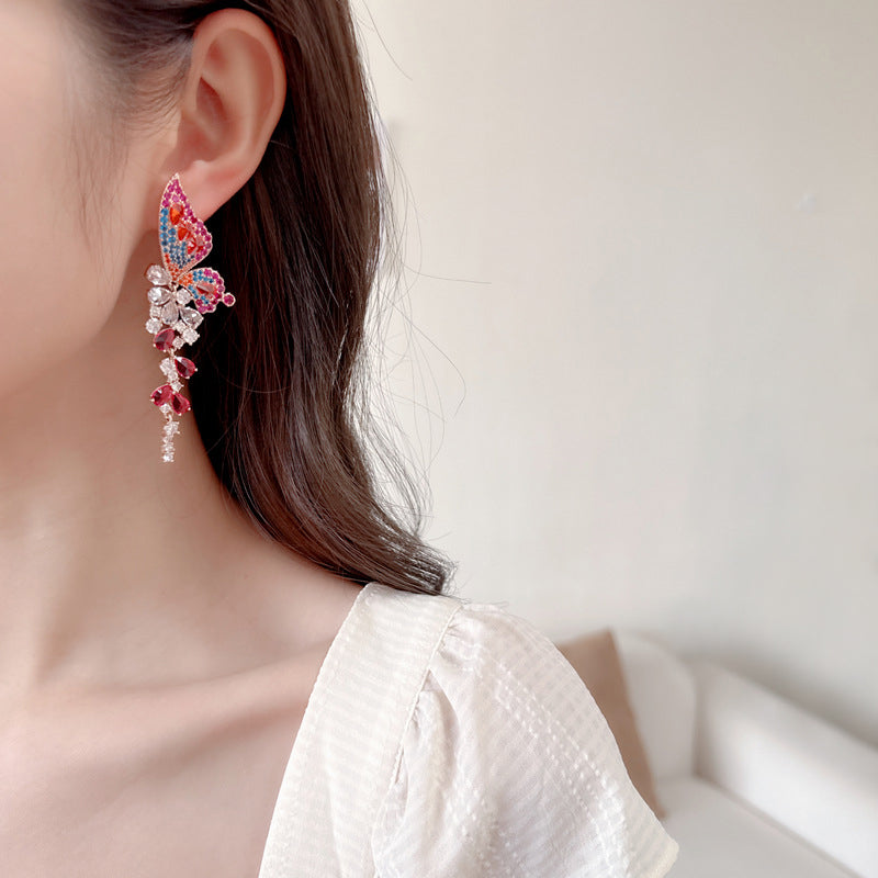 Ombre Butterfly Aurora Earrings