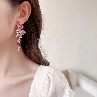 Ombre Butterfly Aurora Earrings