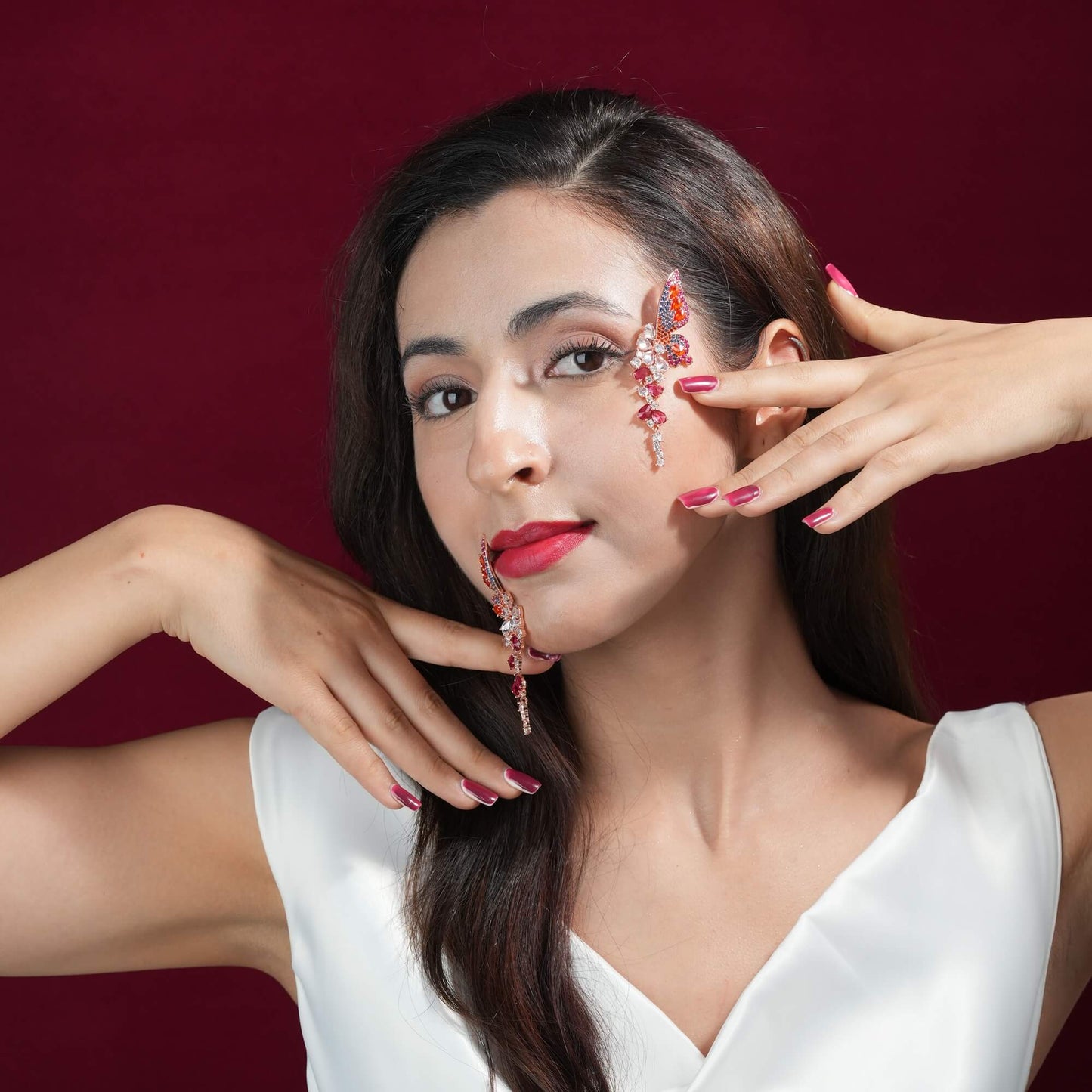 Ombre Butterfly Aurora Earrings