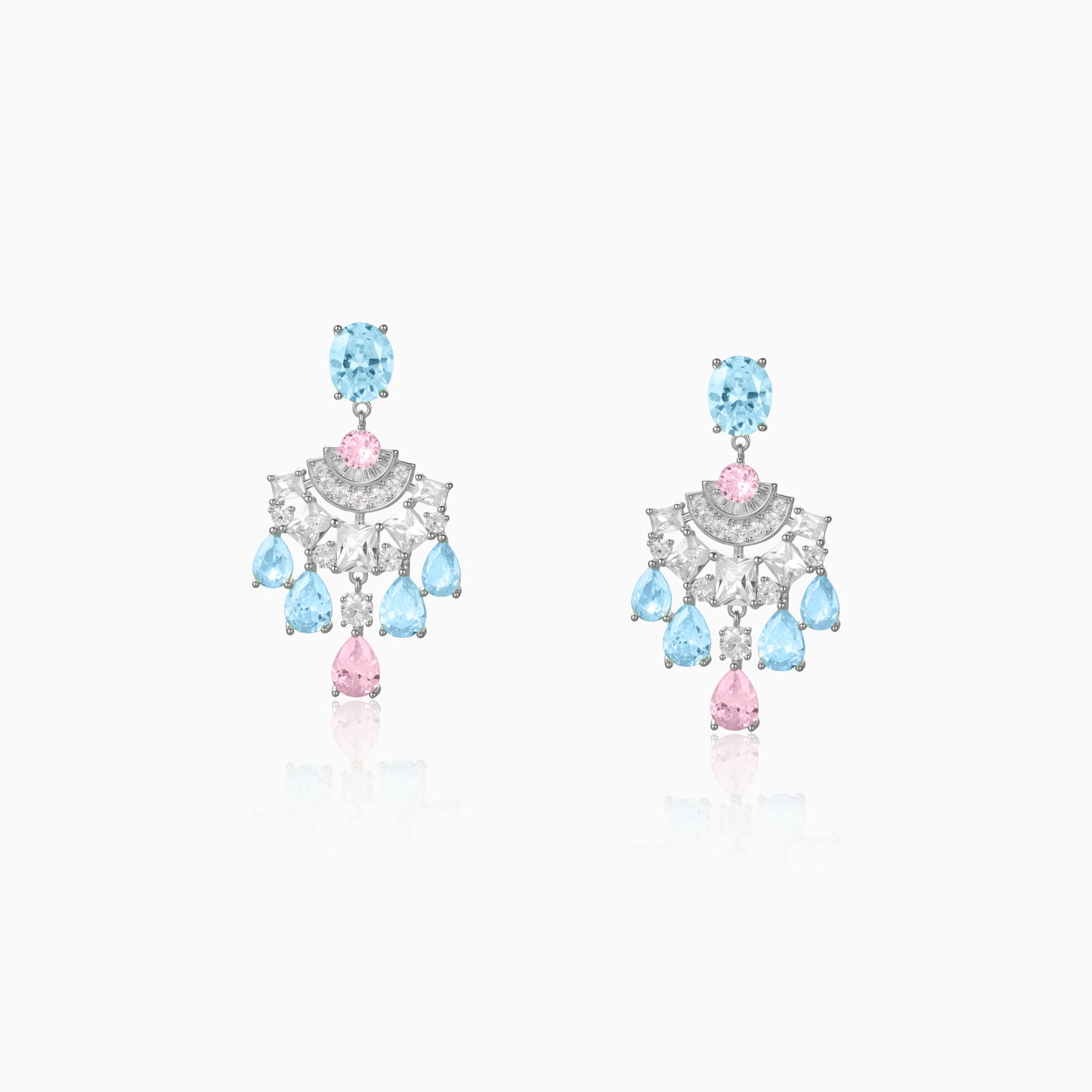 Halo Fan Drop Earrings