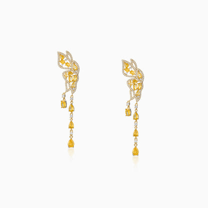 Luminous Leaf Drip Earrings