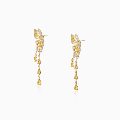 Luminous Leaf Drip Earrings