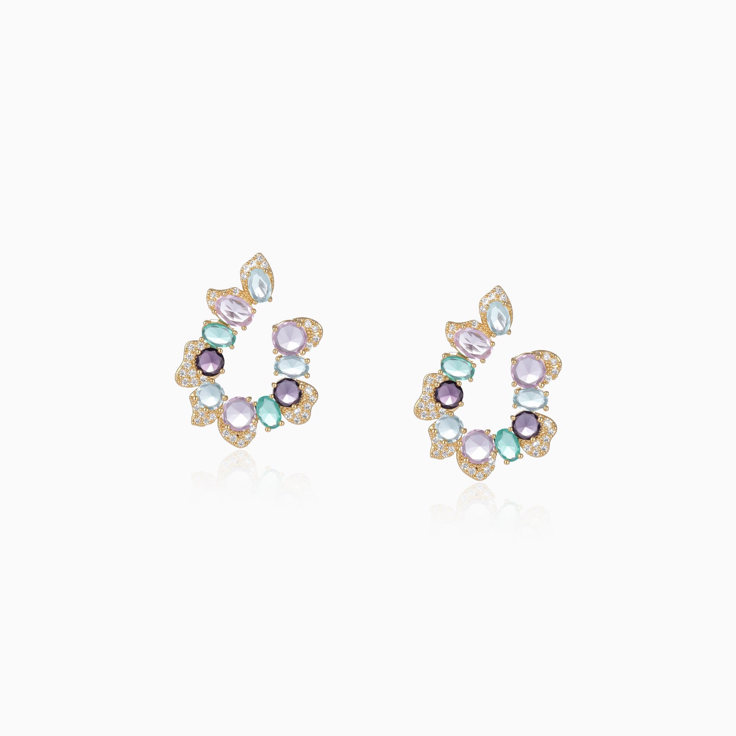 Twilight Chroma C-Hoop Rainbow Earrings