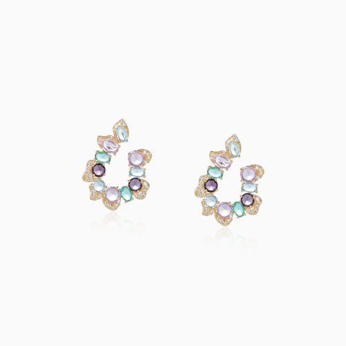 Twilight Chroma C-Hoop Rainbow Earrings