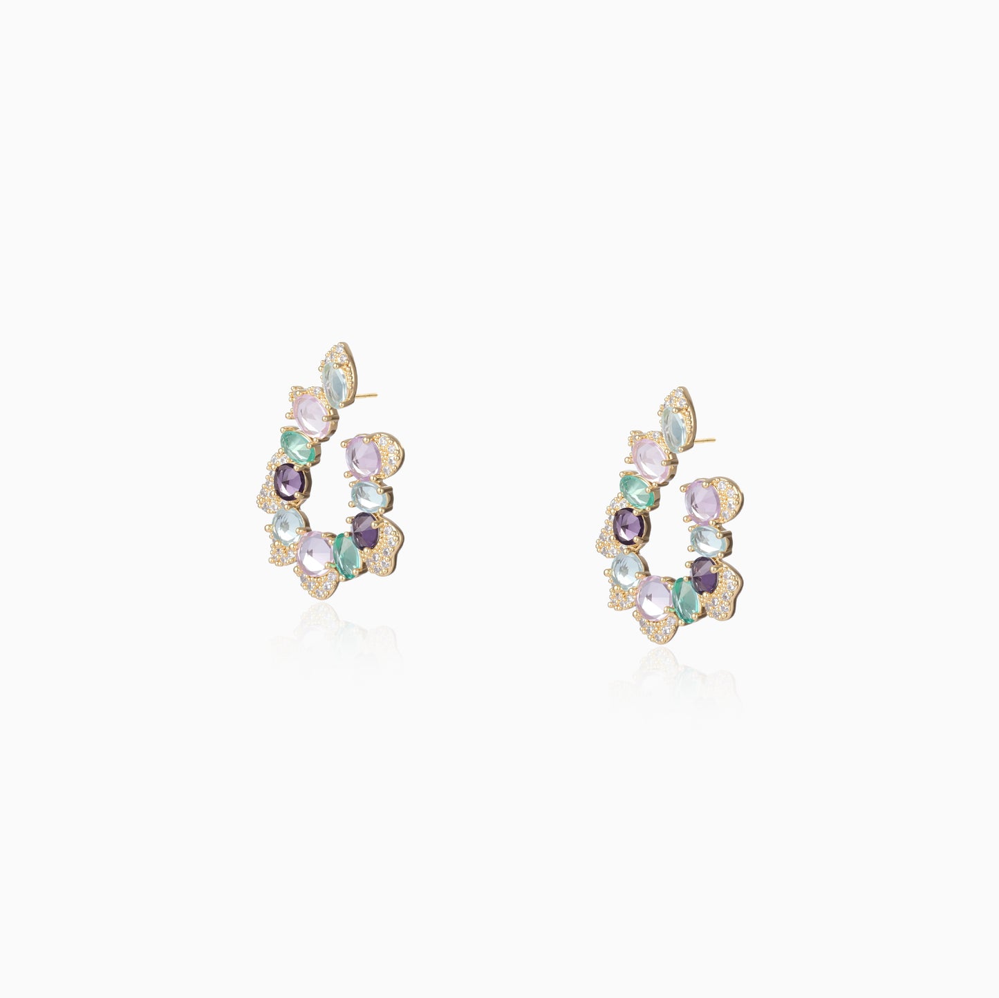 Twilight Chroma C-Hoop Rainbow Earrings