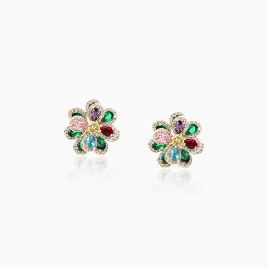 Luxe Sparking Floral Earrings