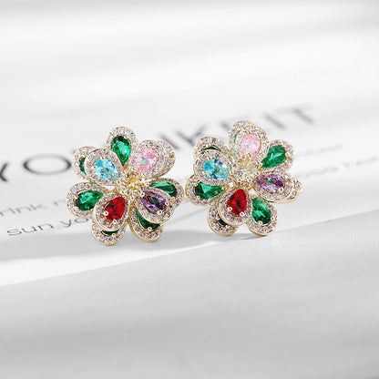 Luxe Sparking Floral Earrings