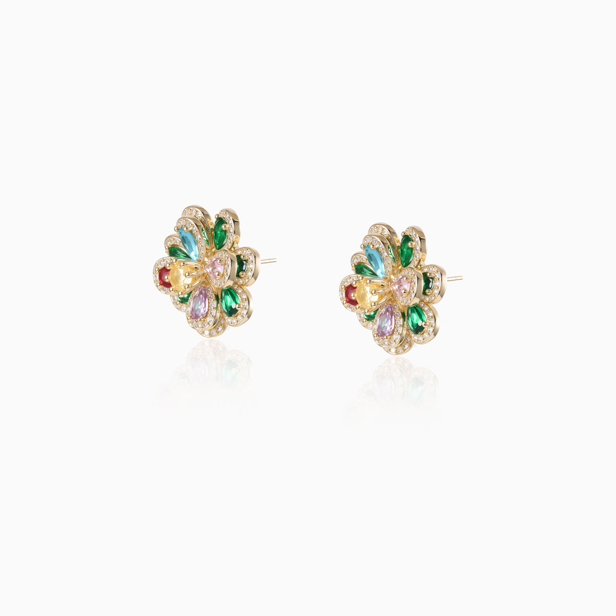Luxe Sparking Floral Earrings