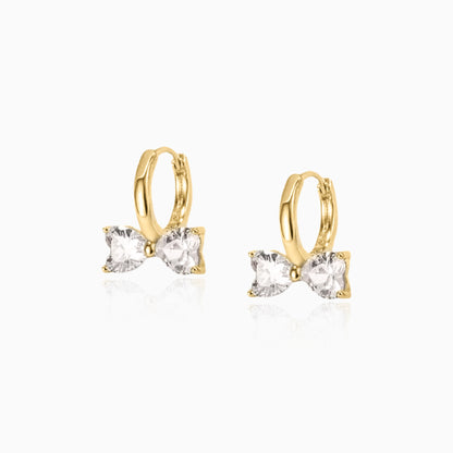 Petite Bow Hoop Earrings