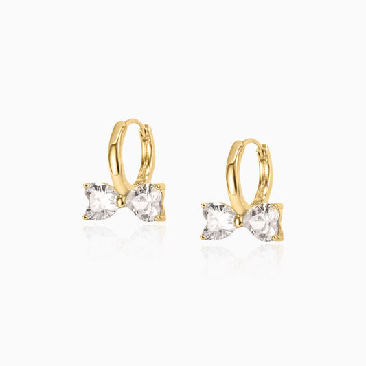 Petite Bow Hoop Earrings