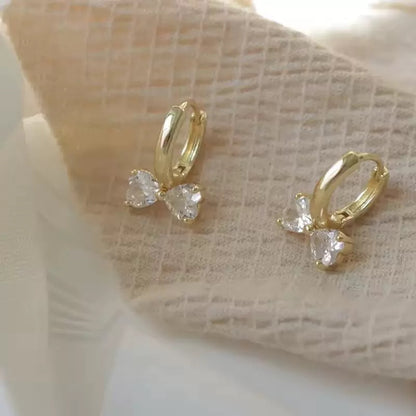 Petite Bow Hoop Earrings