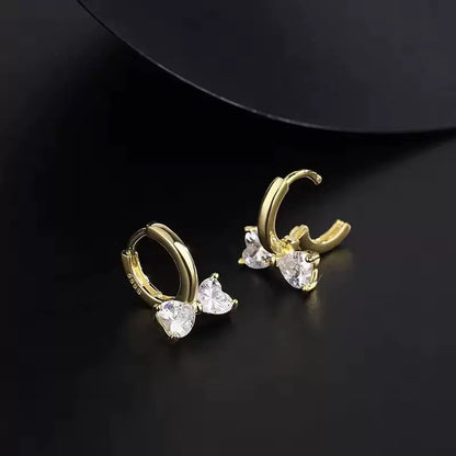 Petite Bow Hoop Earrings