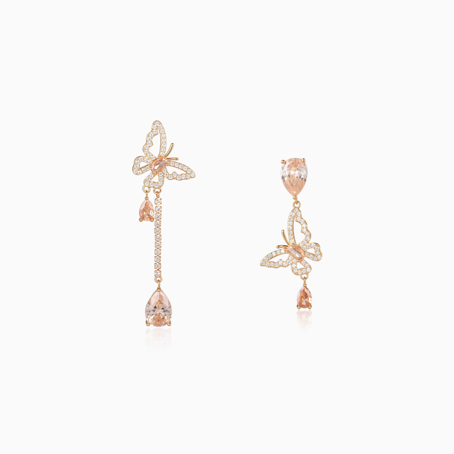Asymmetry Butterfly Earrings