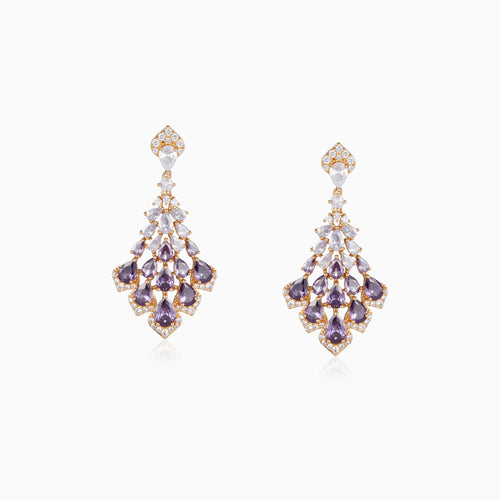 Tiered Teardrop Statement Earrings