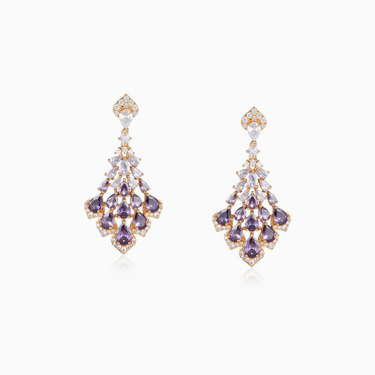 Tiered Teardrop Statement Earrings