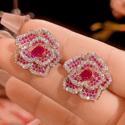 Eternal Bloom Rose Earrings