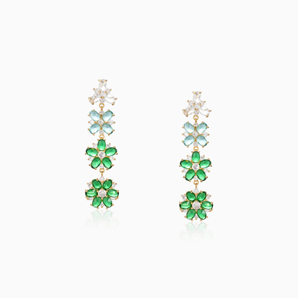 Progressive Garden Chain Earrings