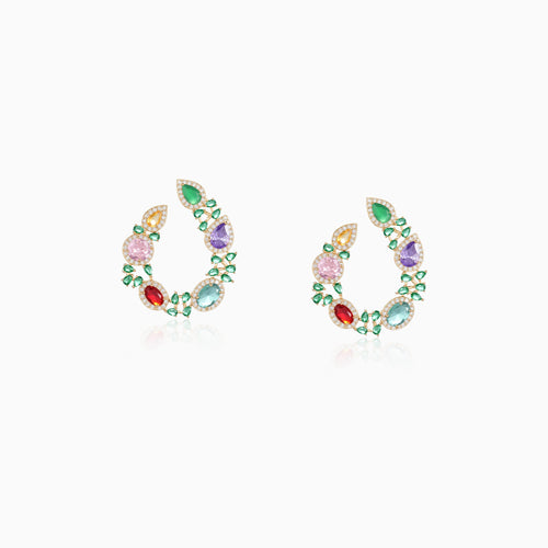 Rainbow Curve Arc Earrings