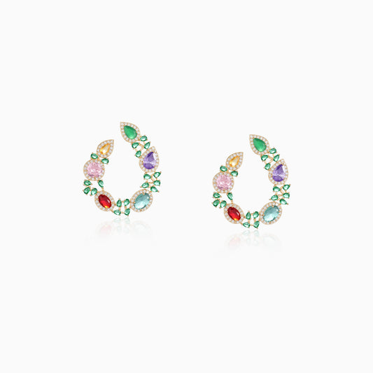 Rainbow Curve Arc Earrings