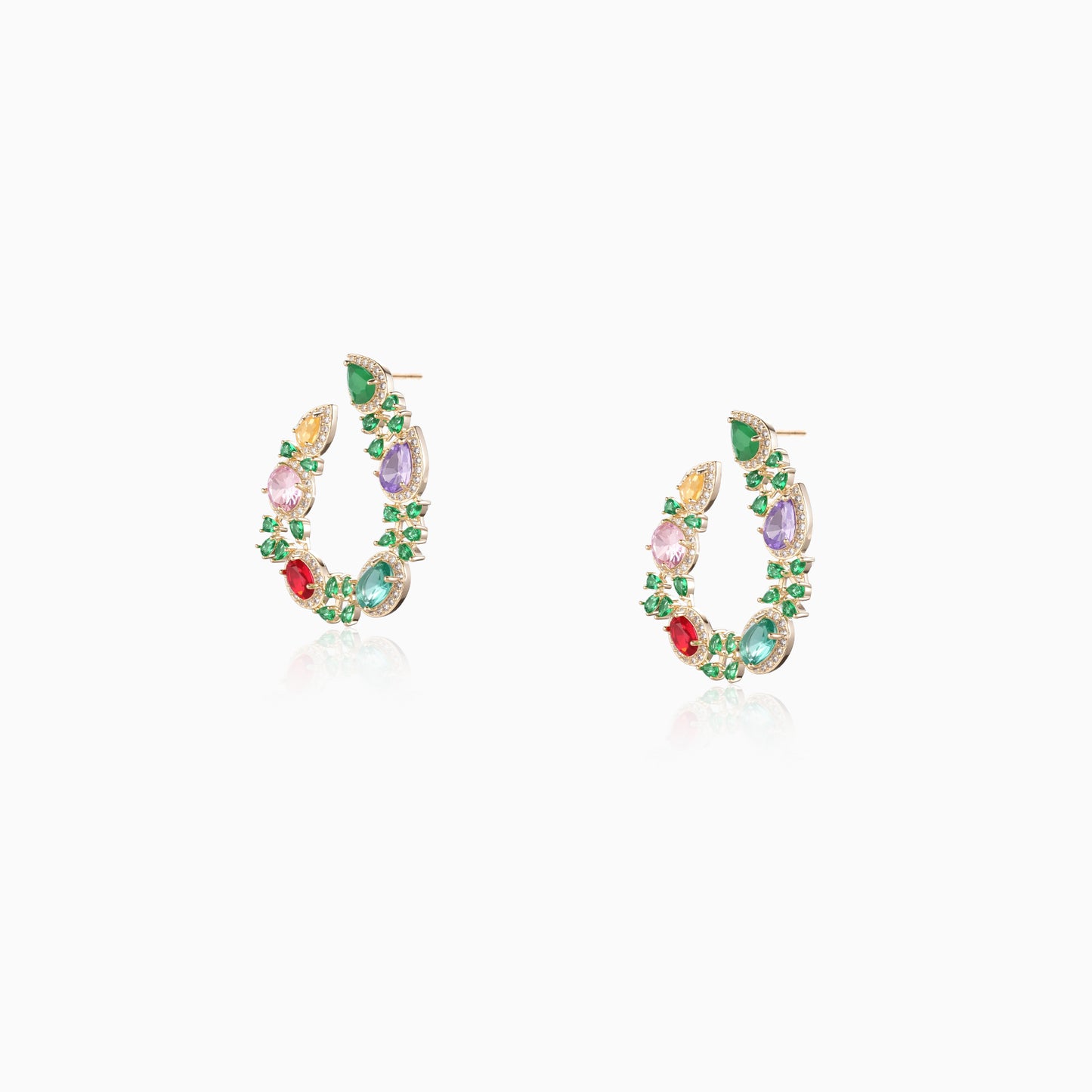 Rainbow Curve Arc Earrings