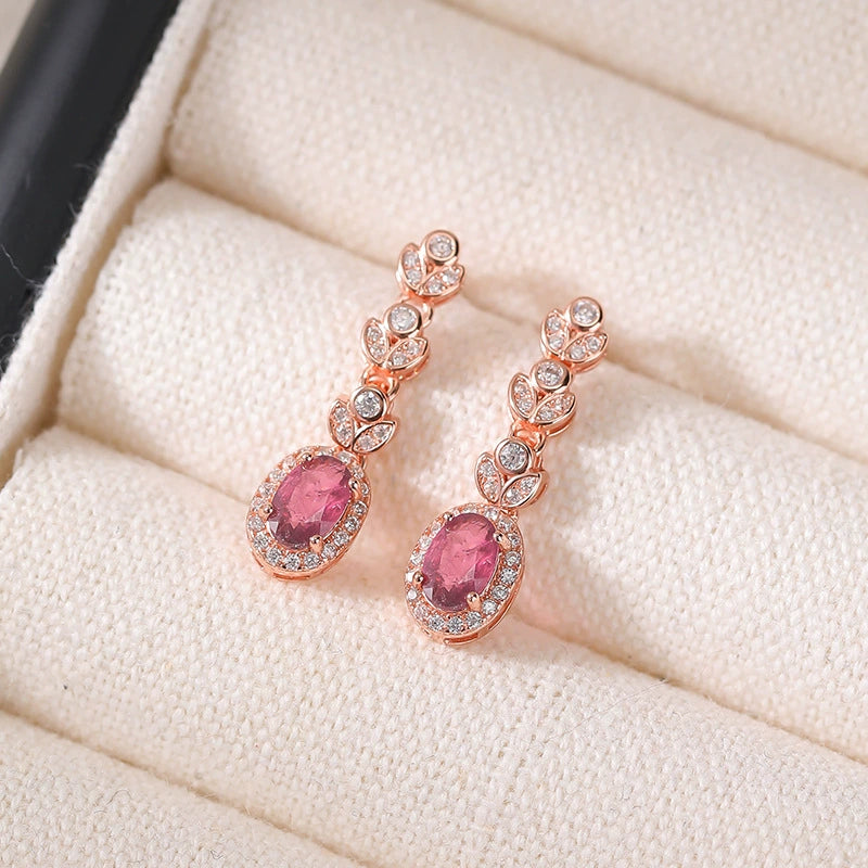 Elegant Leaf Drop Earrings