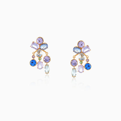 Aurora Cascade Cluster Detachable Earrings
