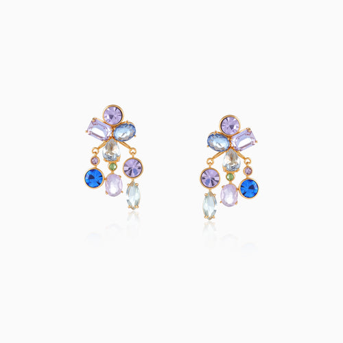 Aurora Cascade Cluster Detachable Earrings
