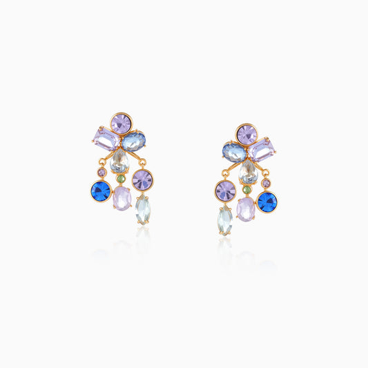 Aurora Cascade Cluster Detachable Earrings