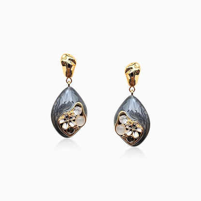 Baroque Floral Teardrop Earrings