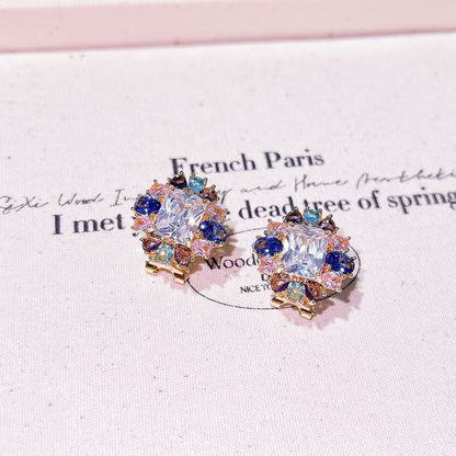 Prism Halo Clip-on Earrings