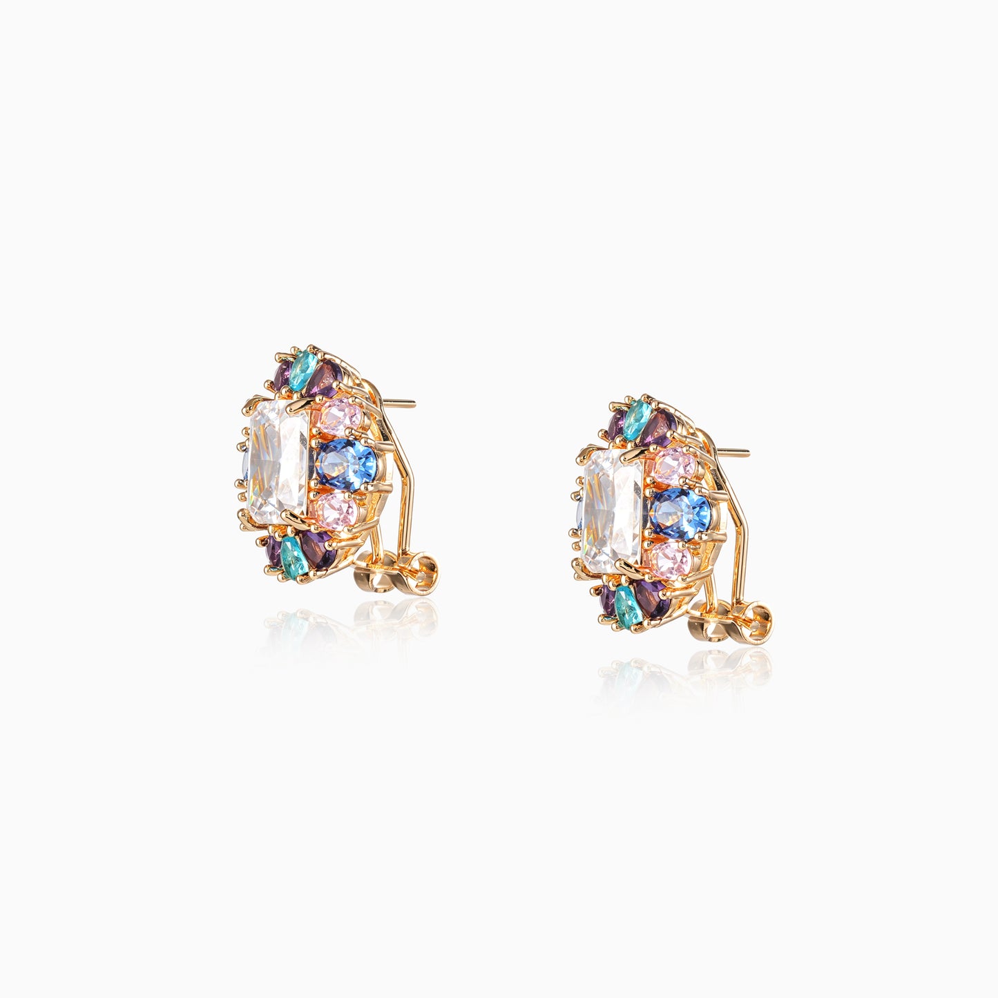 Prism Halo Clip-on Earrings