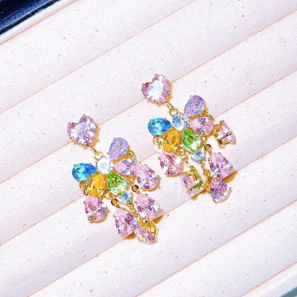 Prism Heart Teardrop Earrings