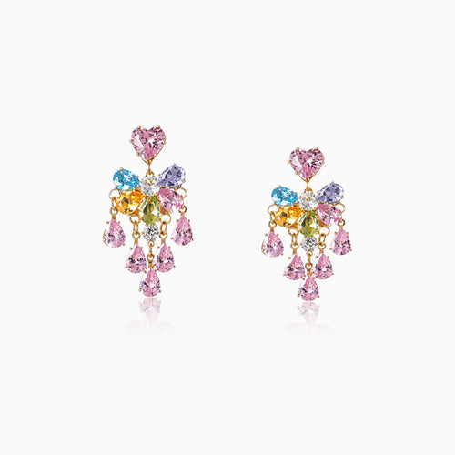 Prism Heart Teardrop Earrings