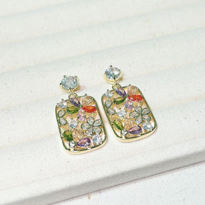 Prism Frame Drop Earrings