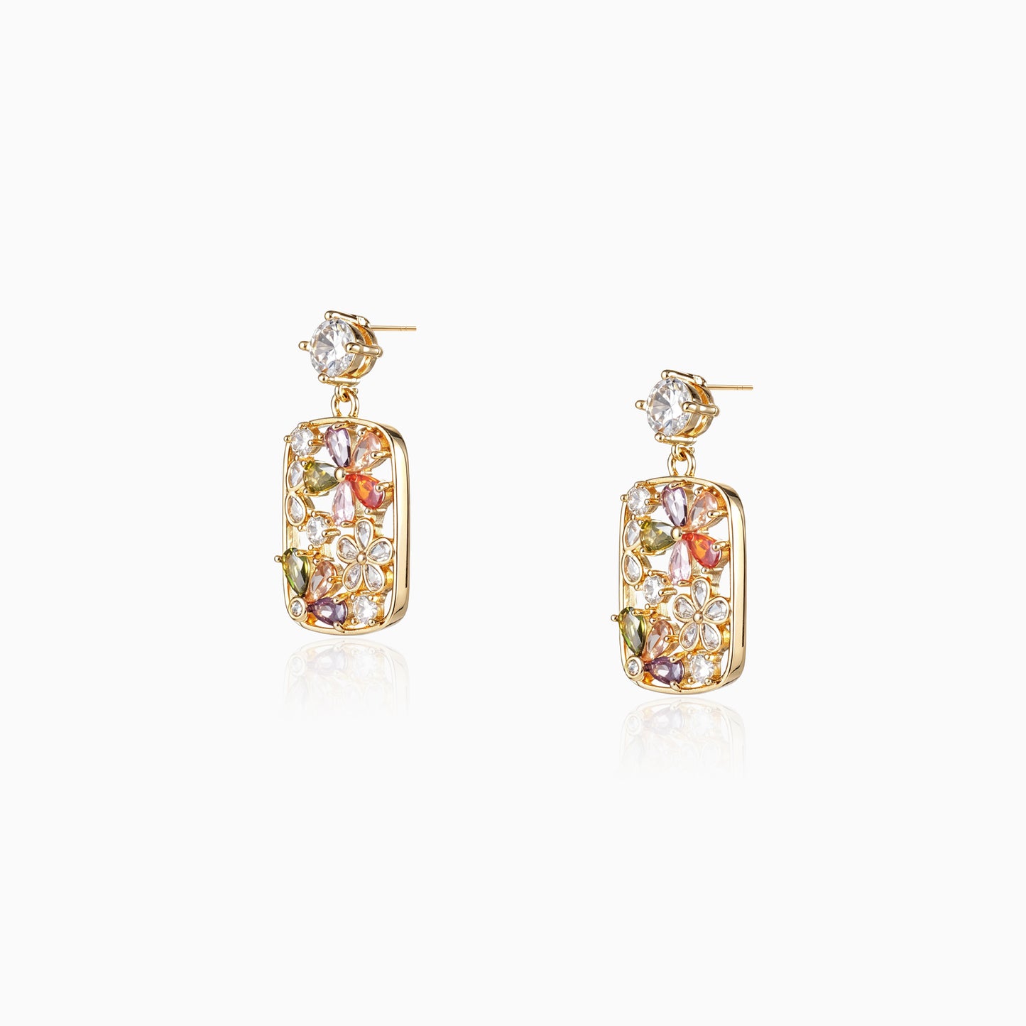 Prism Frame Drop Earrings